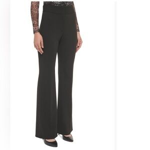 DKNY high waisted wide leg trousers